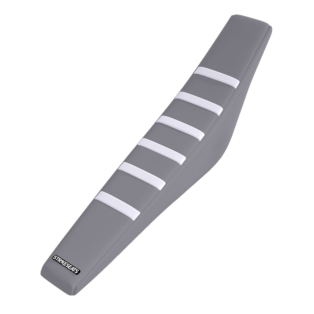 Husqvarna TC50 17-23 / EE 5 20-23 WHITE/GREY/GREY Gripper Ribbed Seat Cover