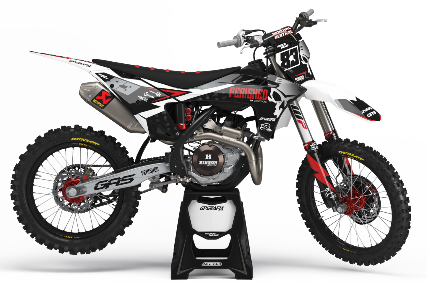 GASGAS SKULL KIT WHITE