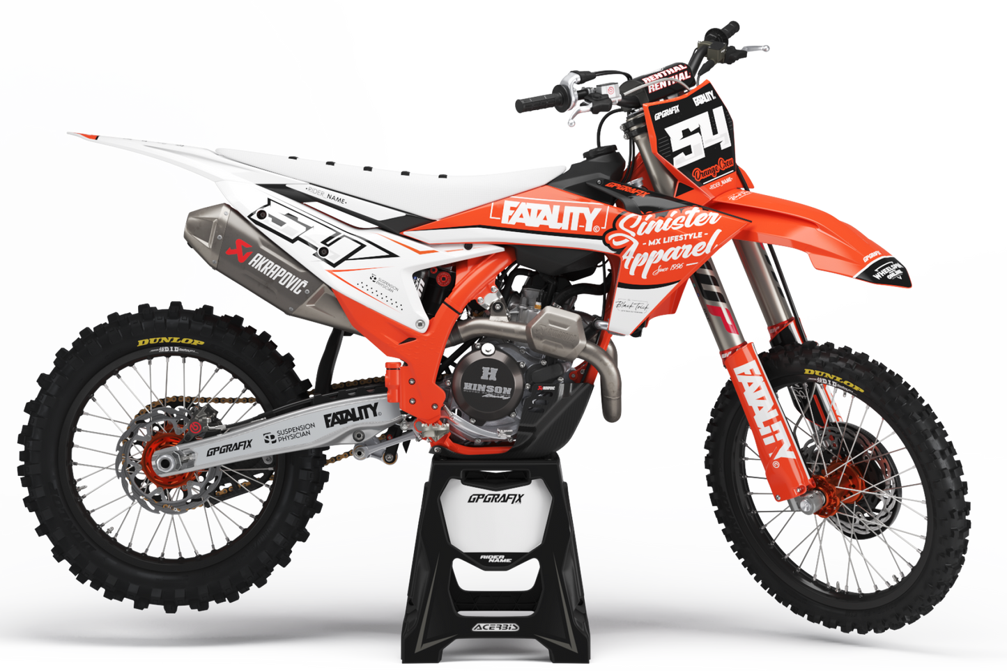 KTM FATALITY KIT WHITE