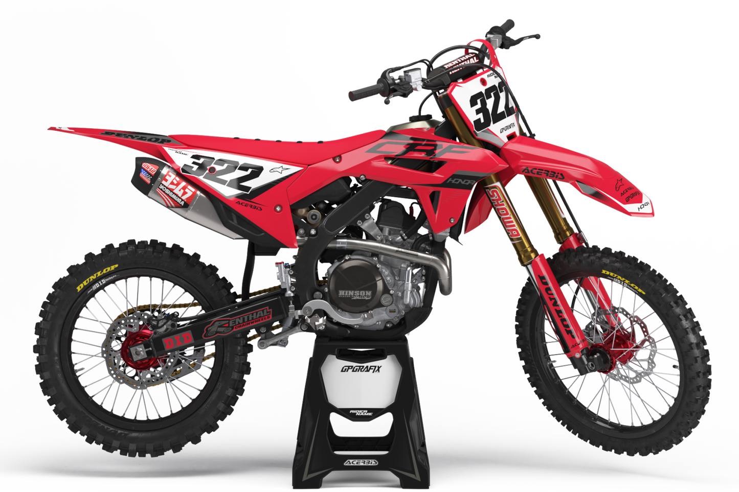 HONDA 'STYLE 2' KIT RED