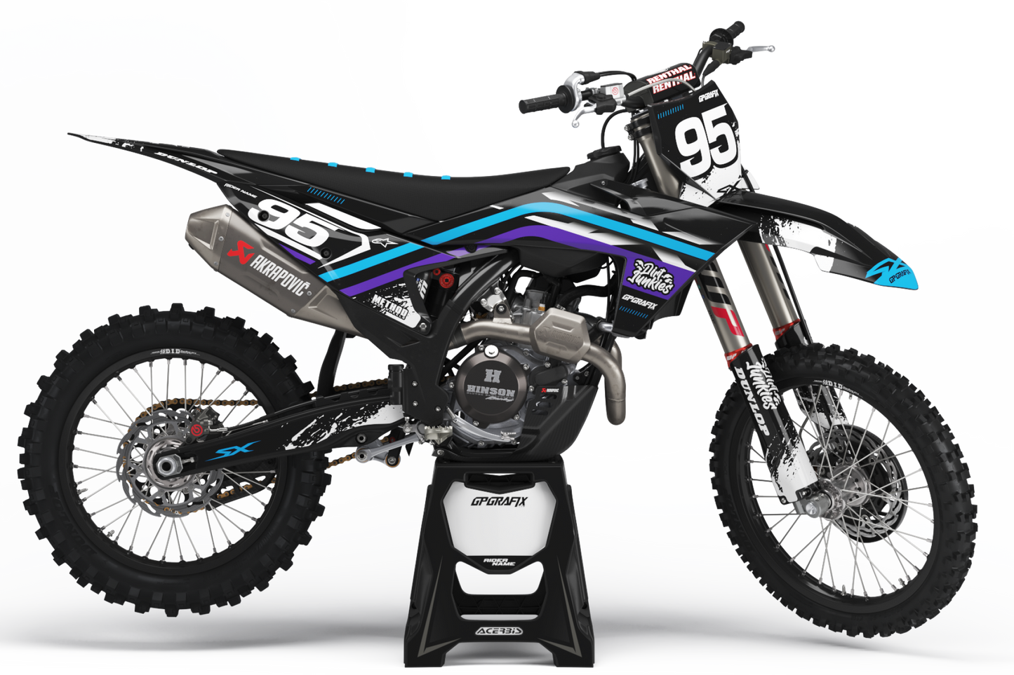 KTM SOLID KIT BLACK & CYAN