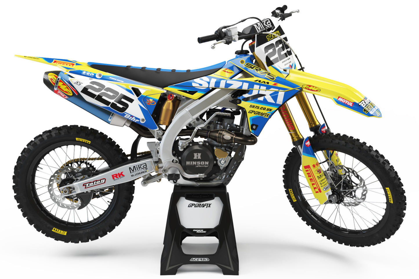 2018 SR75 WORLD TEAM SUZUKI FULL GRAPHICS KIT