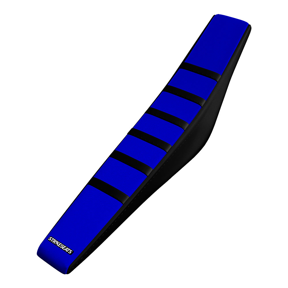 Yamaha YZ450F 18-22 /YZ250F 19-22 /WR450F 19-22 /WR250F 20-22 BLACK/BLUE/BLACK Gripper Ribbed Seat Cover