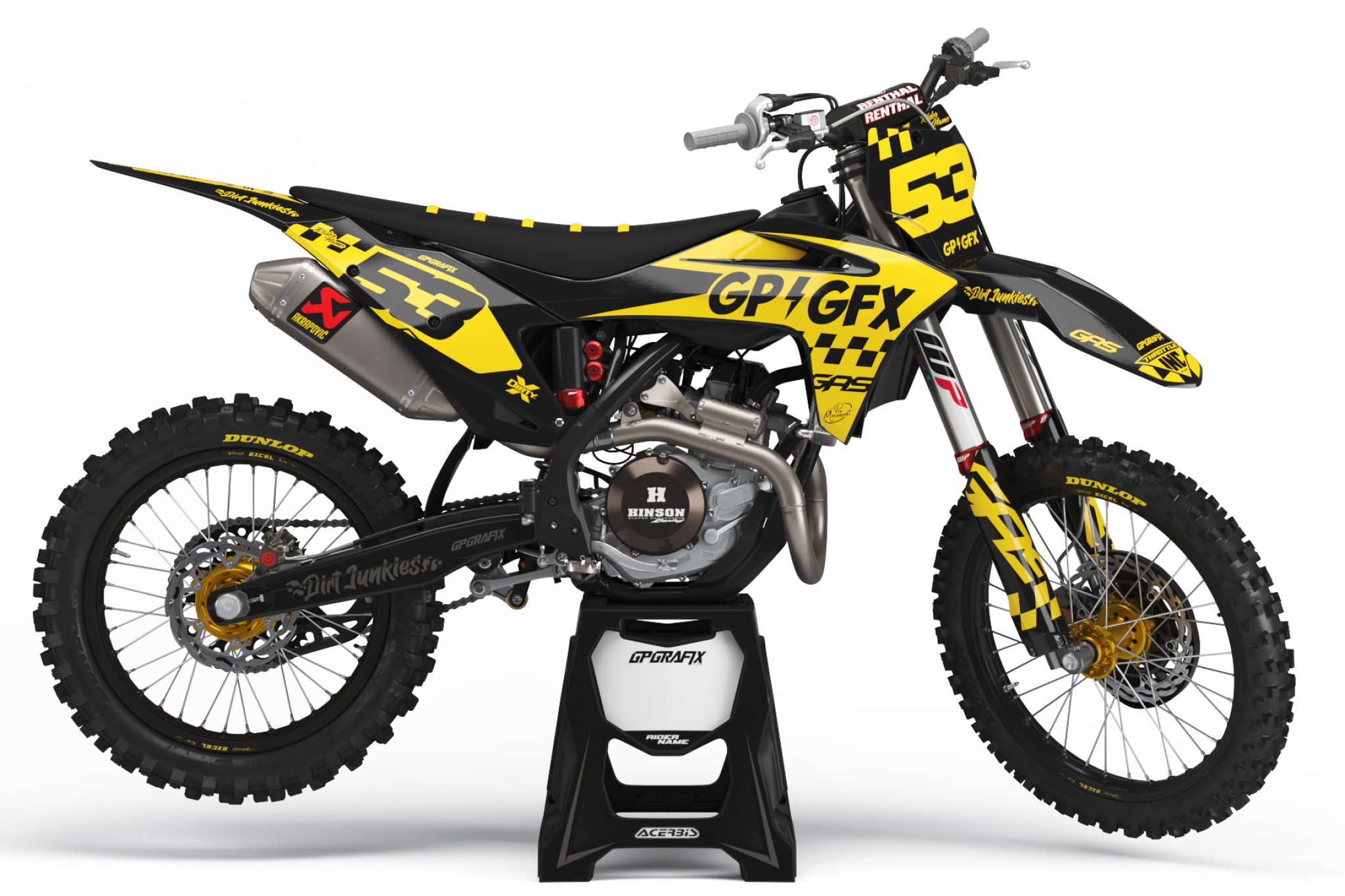 GASGAS CHEQ KIT YELLOW – Gp Grafix