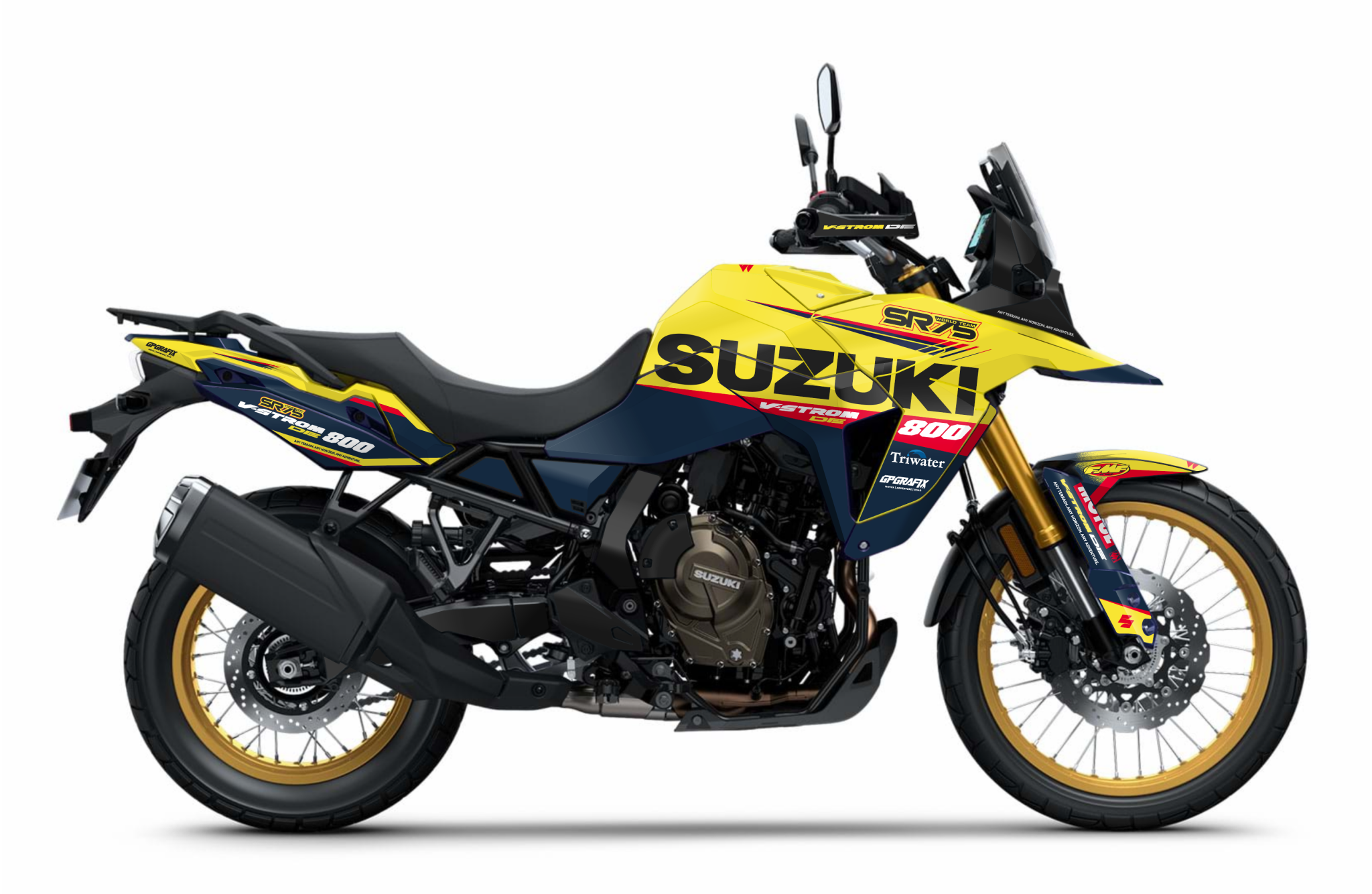 V-Strom SR75 Yellow – Gp Grafix