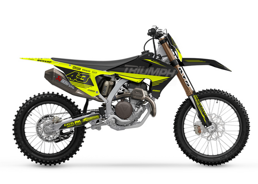TRIUMPH STRIPE BLACK/NEON KIT