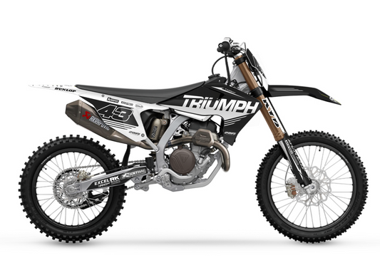 Triumph Stripe Kit - Black/White