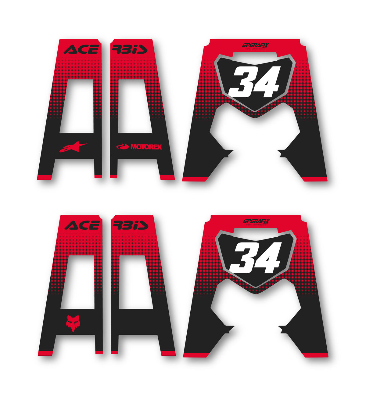 FADED DOTS RED ACERBIS PACKET STAND