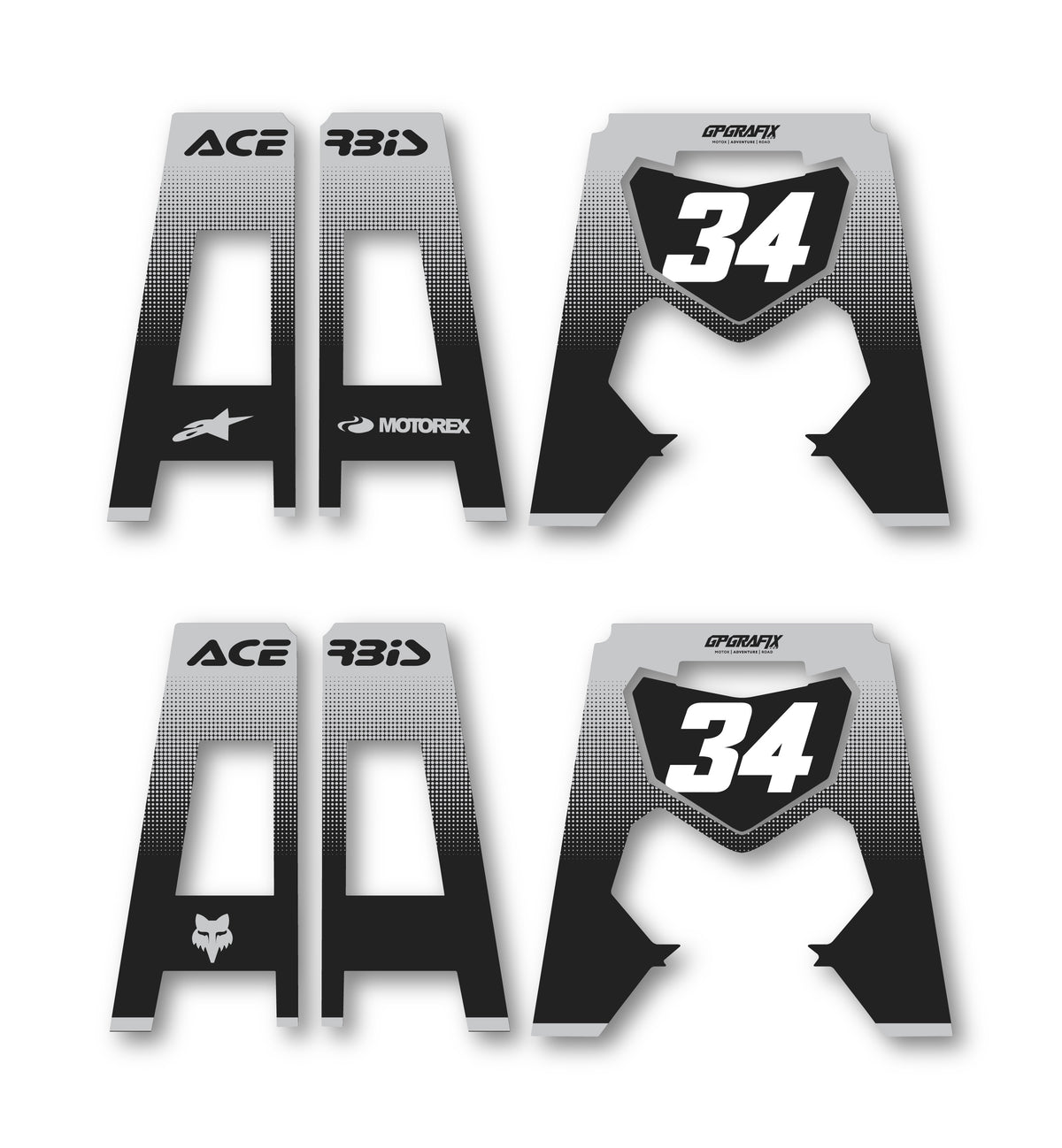 FADED DOTS GREY ACERBIS PACKET STAND