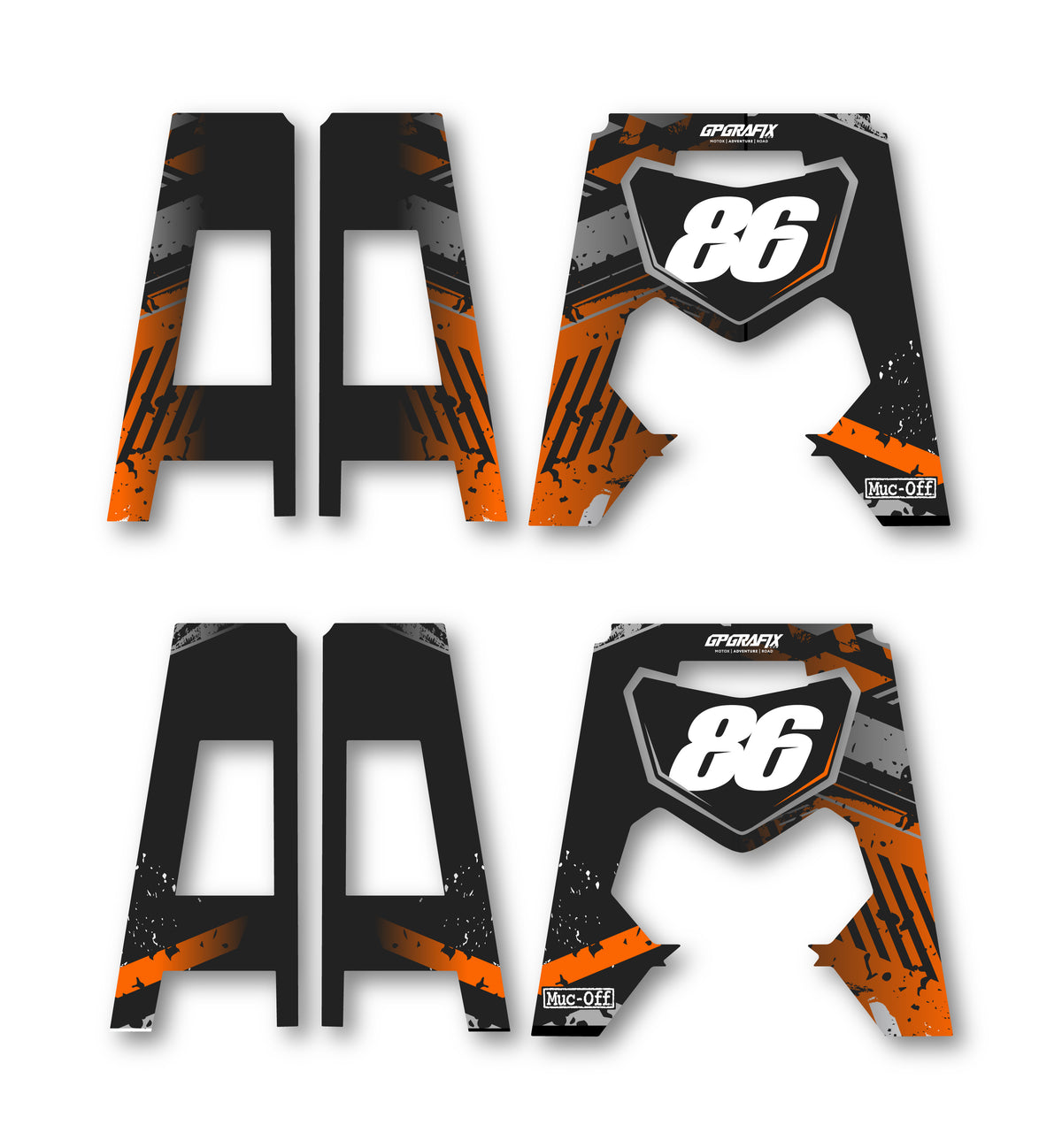 ORANGE & GREY IMPACT ACERBIS PACKET STAND