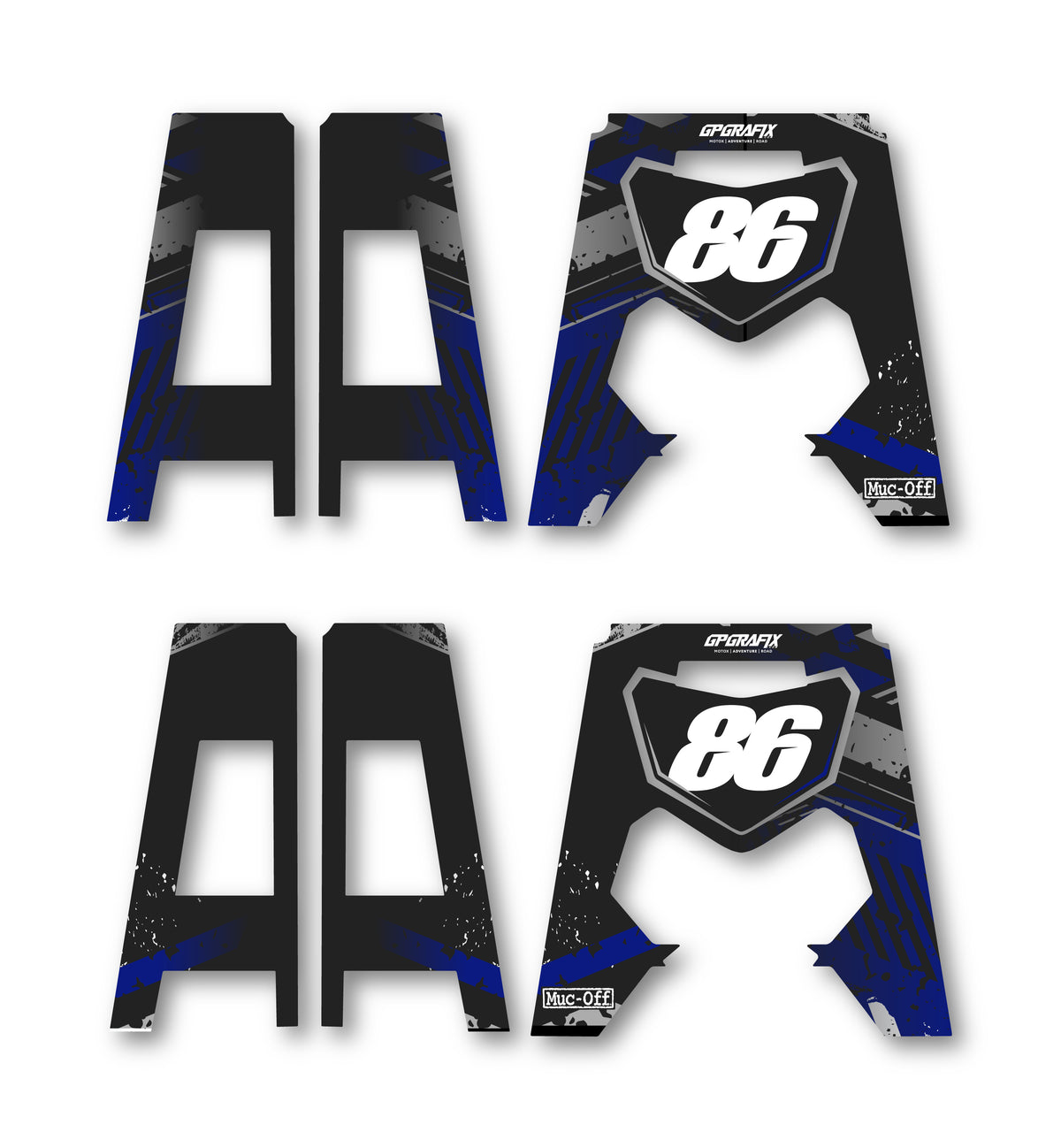 BLUE & GREY IMPACT ACERBIS PACKET STAND